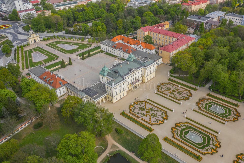 Pałac Branickich z lotu ptaka